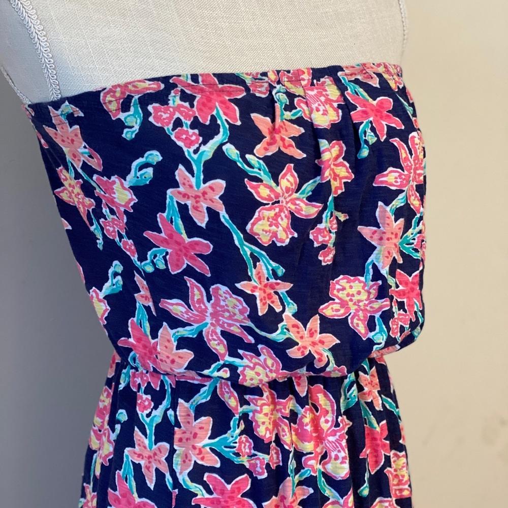 Lilly Pulitzer Strapless Sundress Dress XS S 2 4